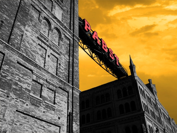 Although the area is undergoing rapid development, some of the original Pabst buildings remain. Photo illustration by Carl Swanson