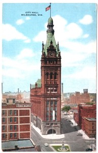 Milwaukee City Hall postcard